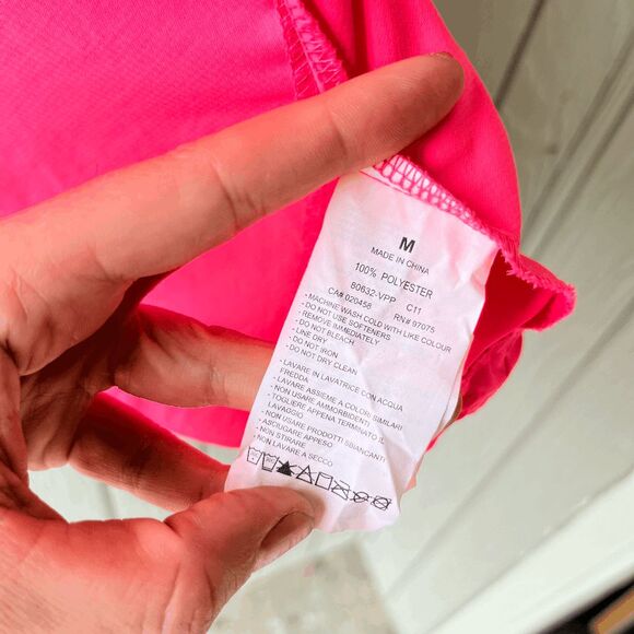 Saucony ViZiPRO Running Vest Neon Pink Reflective Windbreaker Sz M - Picture 8 of 13